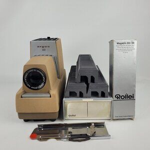 Argus 300 Vintage Projector Model 3 III Slide Projector Working